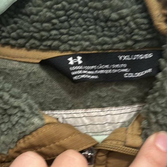 Under Armour Fuzzy Zip Up Sweatshirt - Picture 2 of 4
